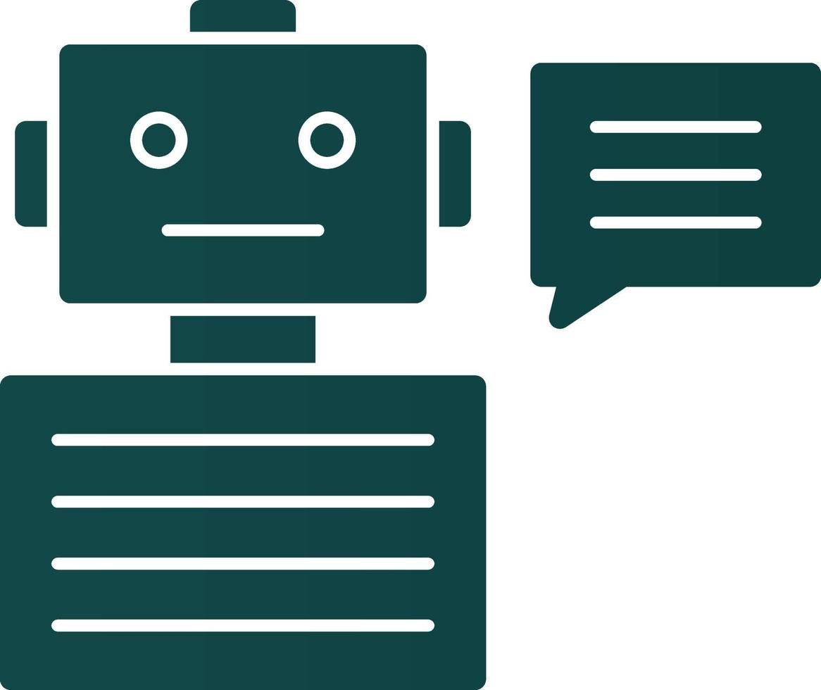 Chatbot Vector Icon Design