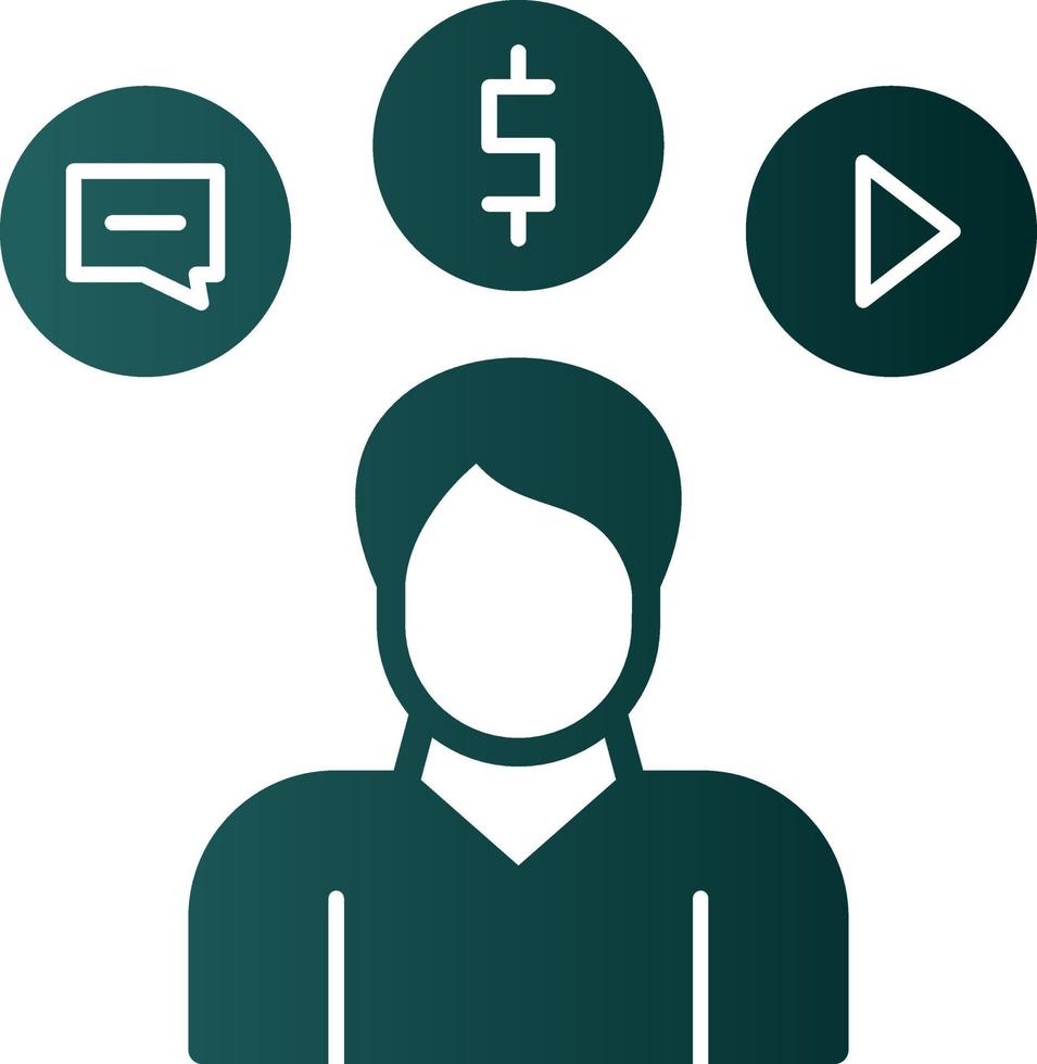 Consumer Behavior Vector Icon Design