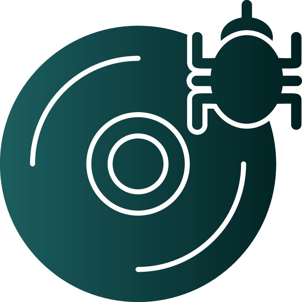 CD Virus Vector Icon Design