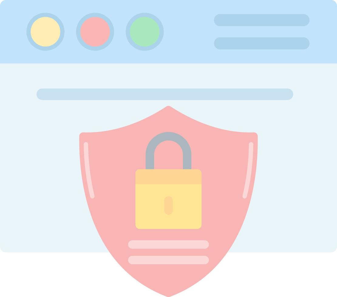 diseño de icono de vector de seguridad de sitio web