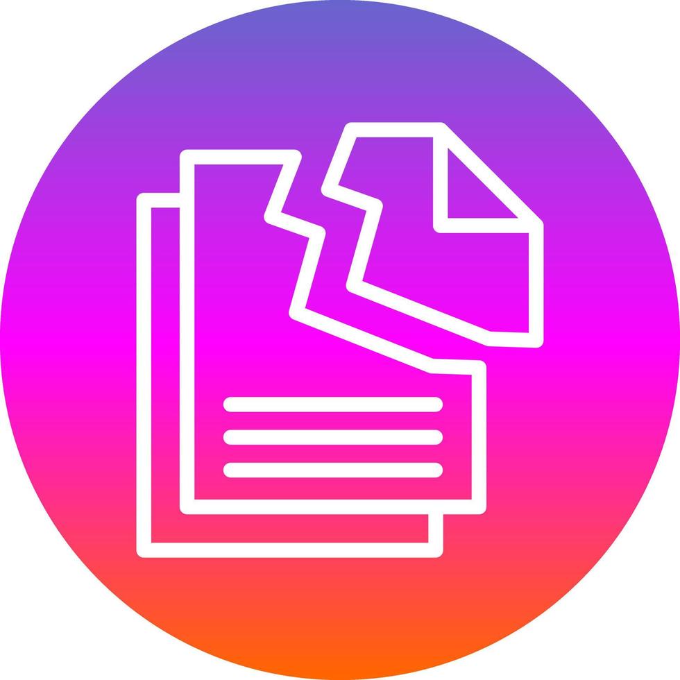 Data Loss Vector Icon Design