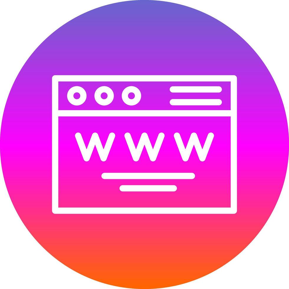 diseño de icono de vector de sitio web