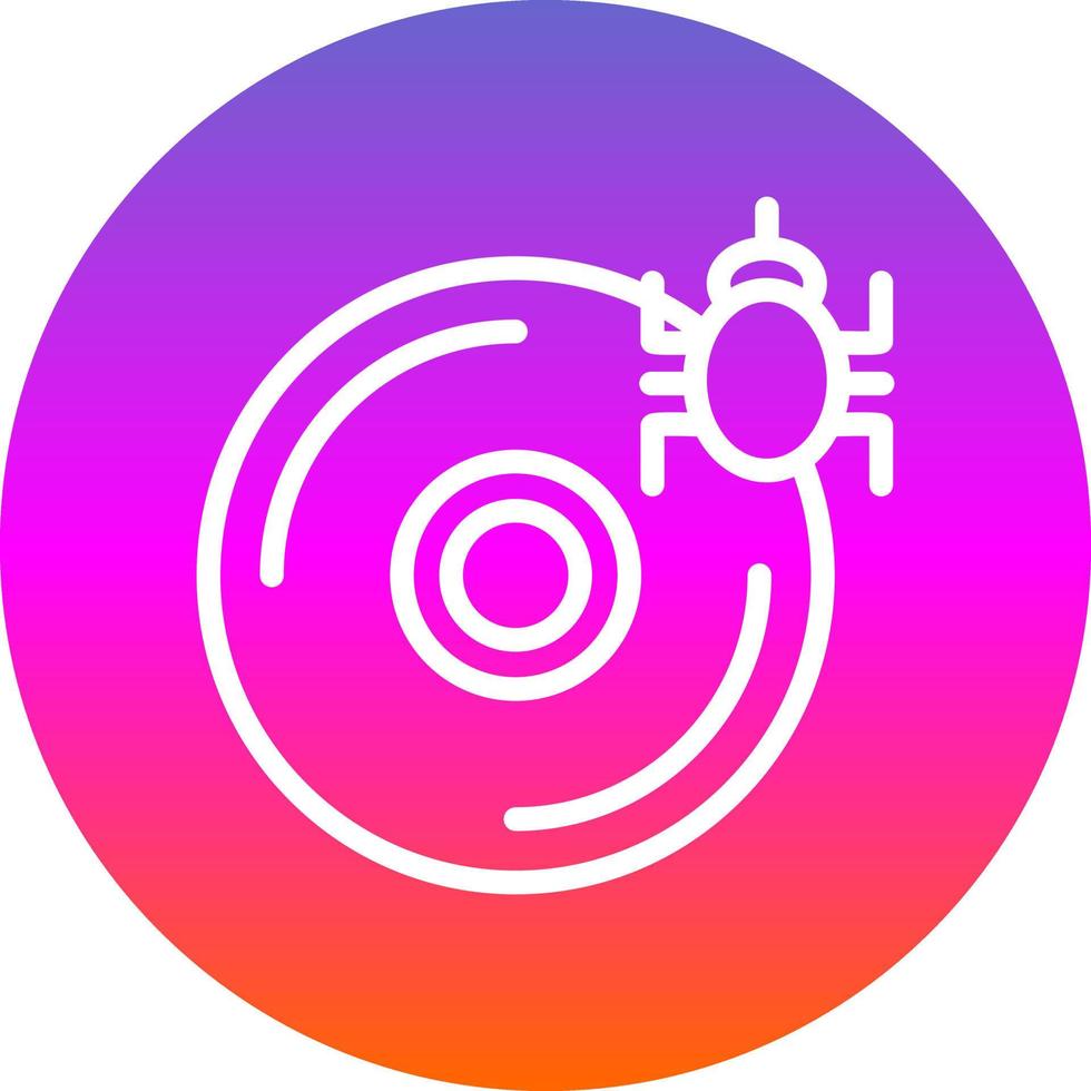 CD Virus Vector Icon Design