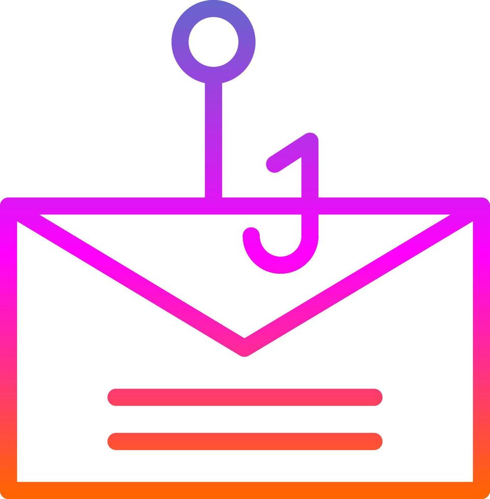 Email Phishing Vector Icon Design