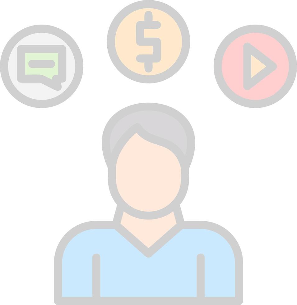 Consumer Behavior Vector Icon Design