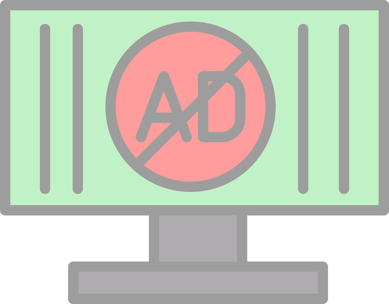 Ad Blocker Vector Icon Design