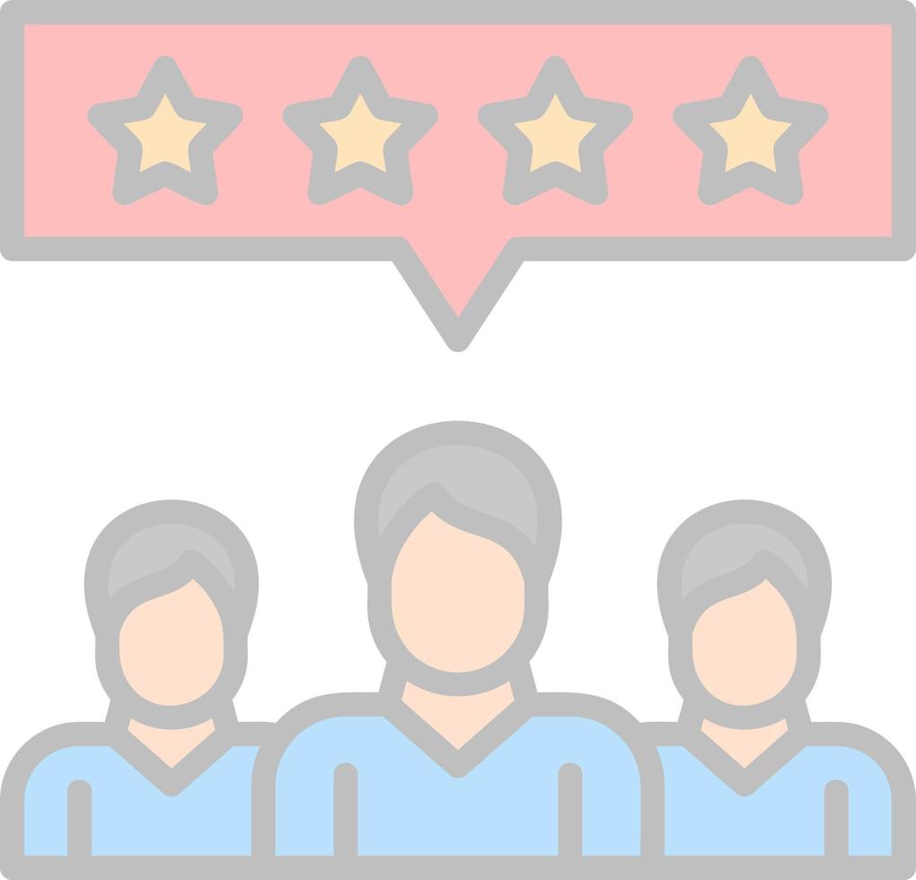 Customer Reviews Vector Icon Design