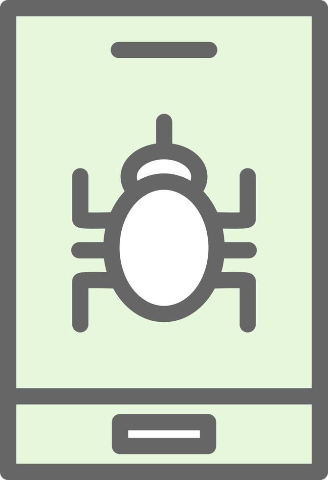 Mobile Virus Vector Icon Design