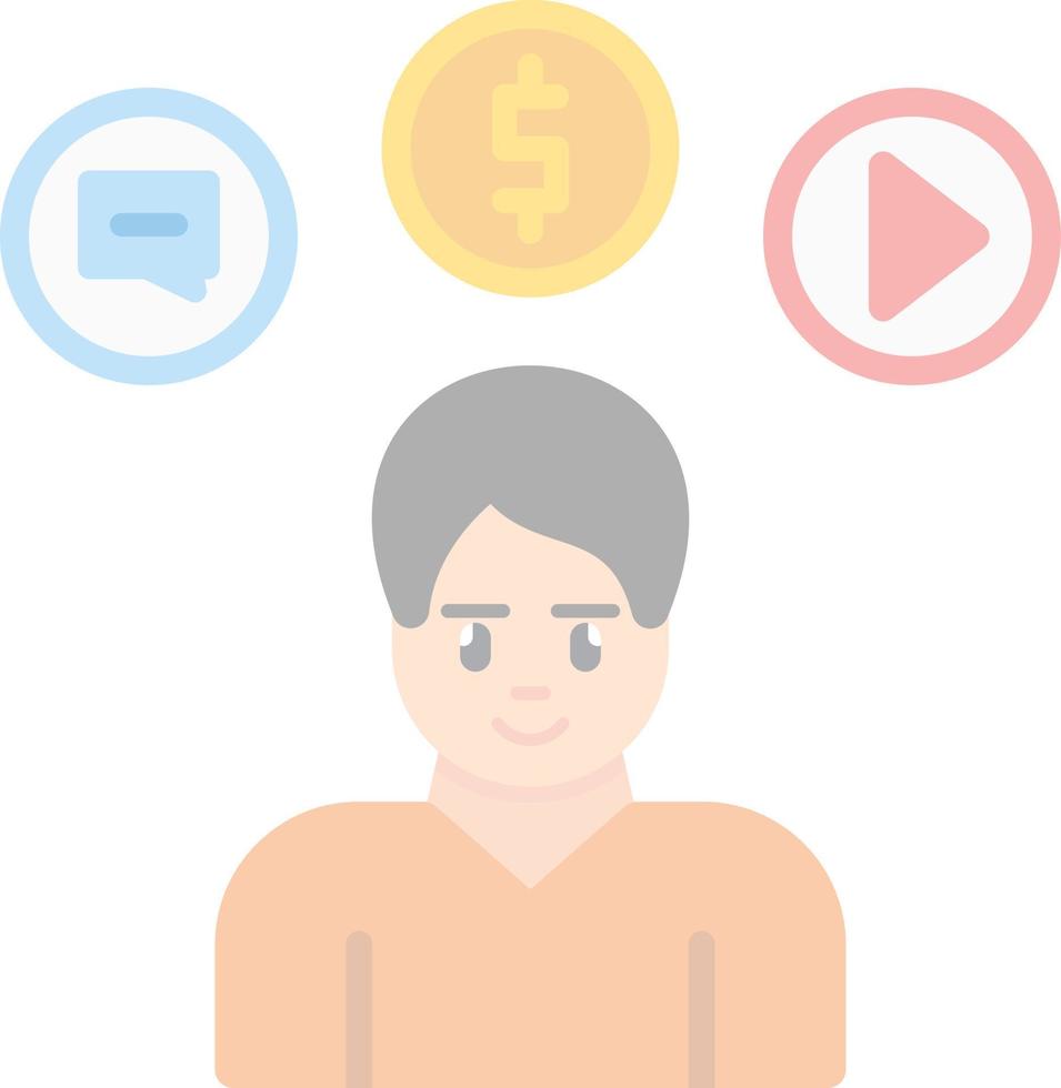 Consumer Behavior Vector Icon Design