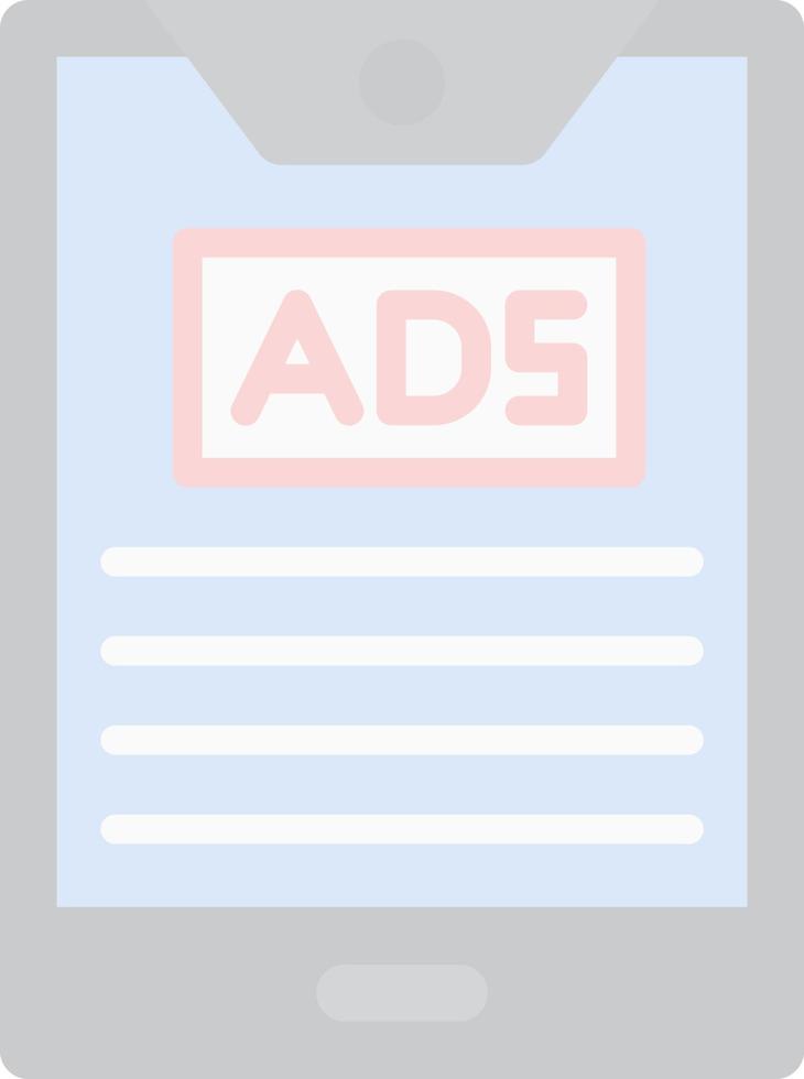 Mobile Advertising Vector Icon Design