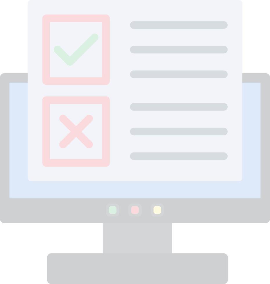 Online Survey Vector Icon Design