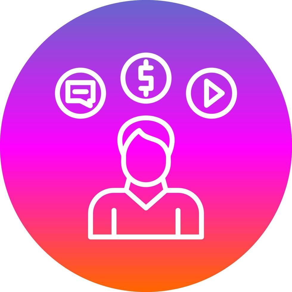 Consumer Behavior Vector Icon Design