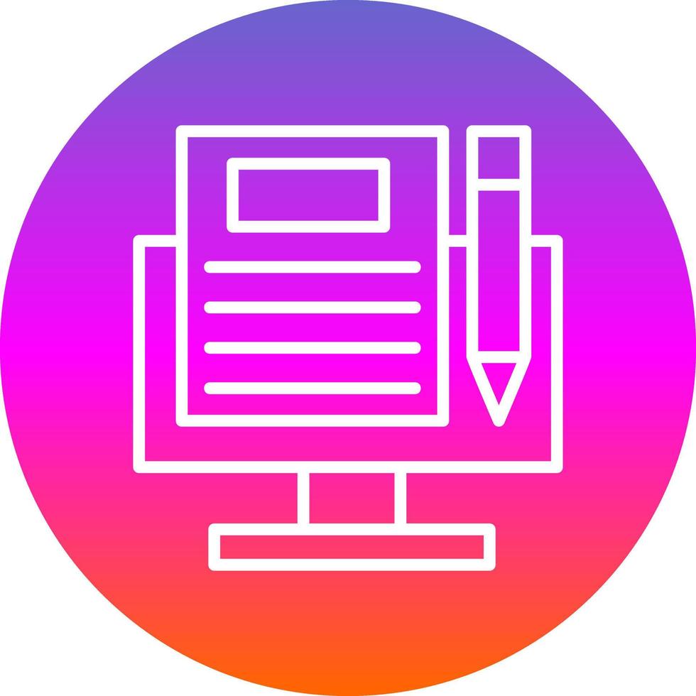 Blogging Vector Icon Design