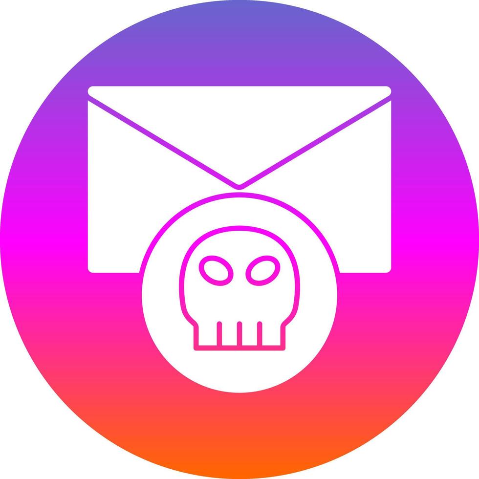 Email Hacked Vector Icon Design