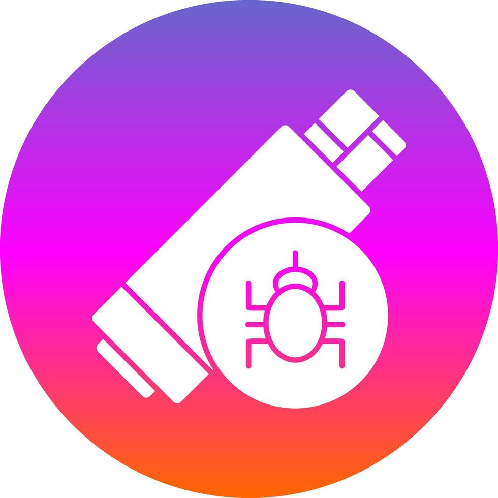 Pendrive Virus Vector Icon Design