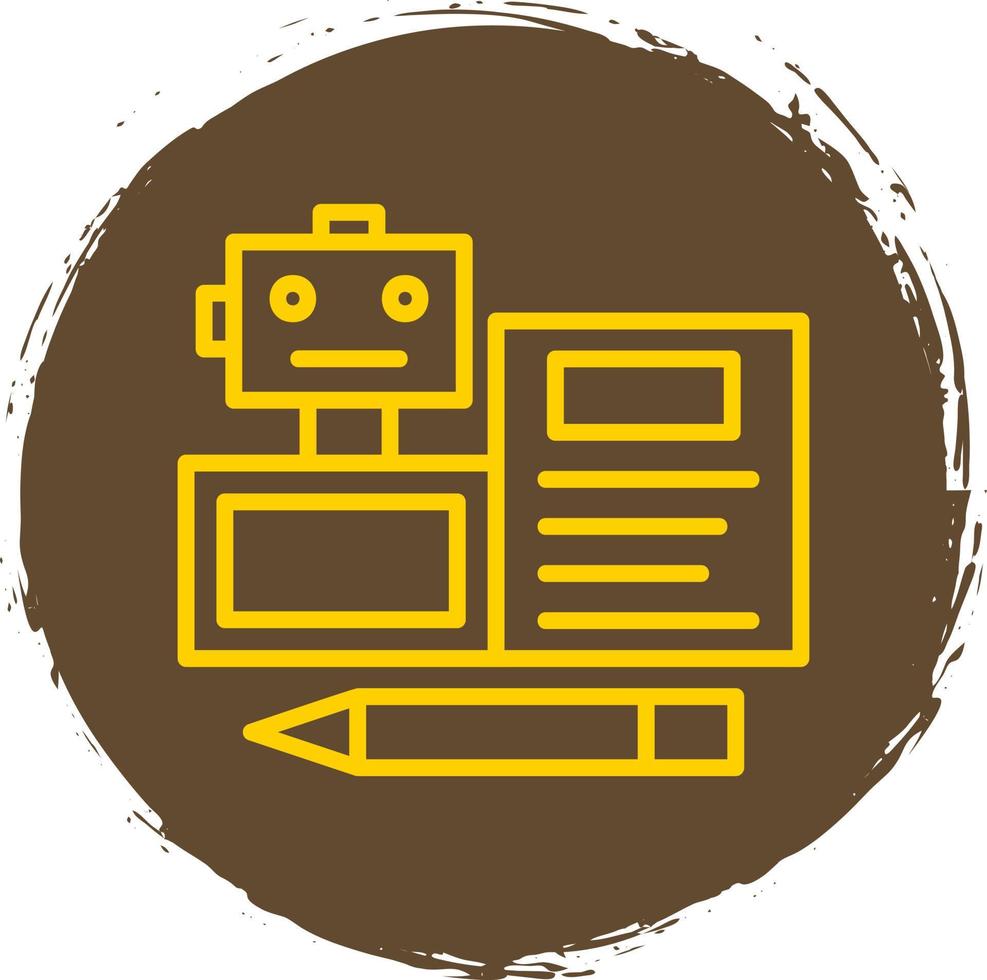 Bots Copywriting Vector Icon Design