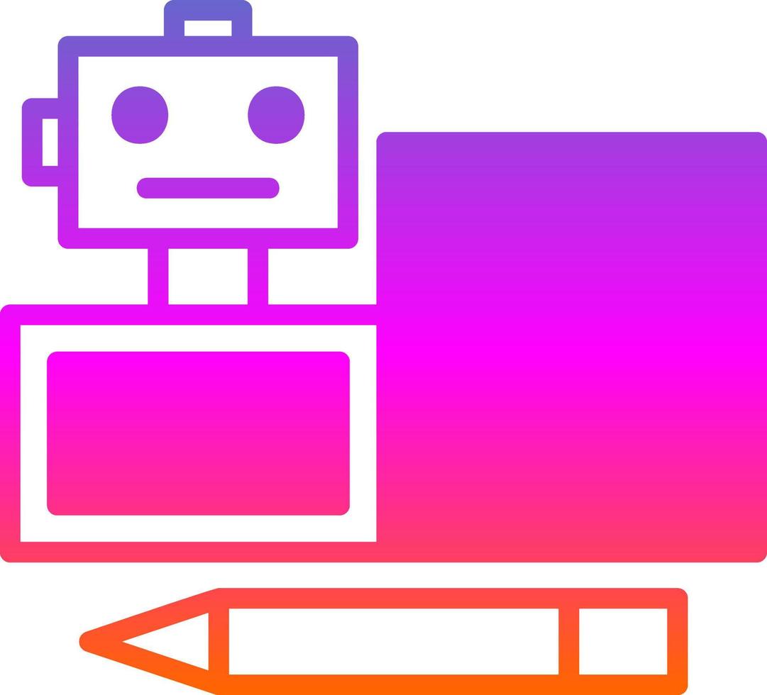 Bots Copywriting Vector Icon Design