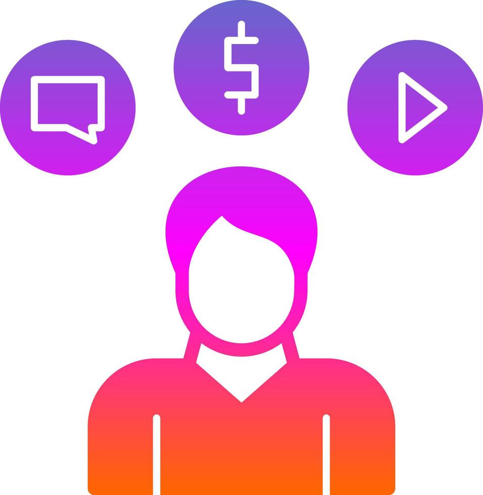 Consumer Behavior Vector Icon Design
