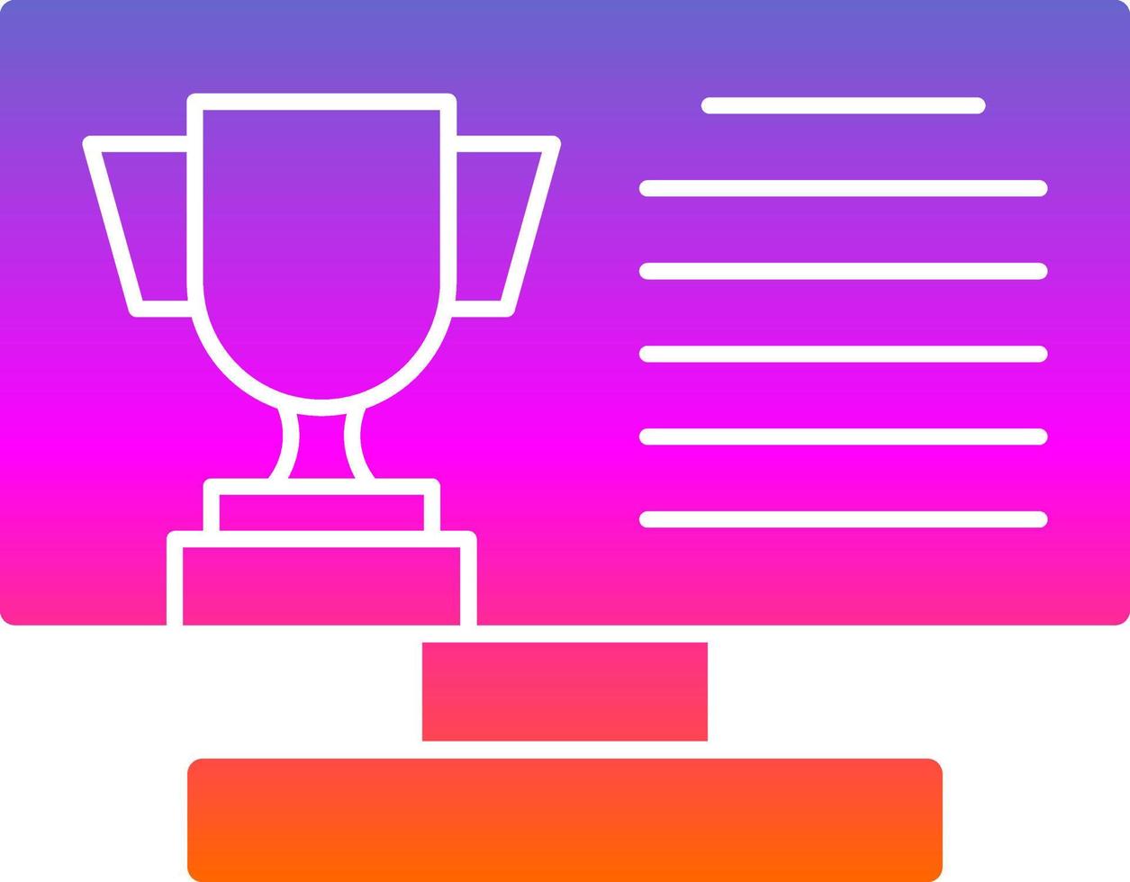 Online Contest Vector Icon Design