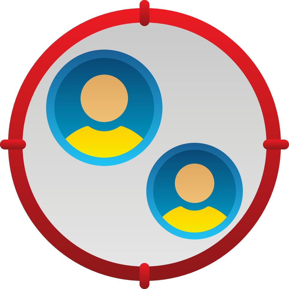 Target Audience Vector Icon Design