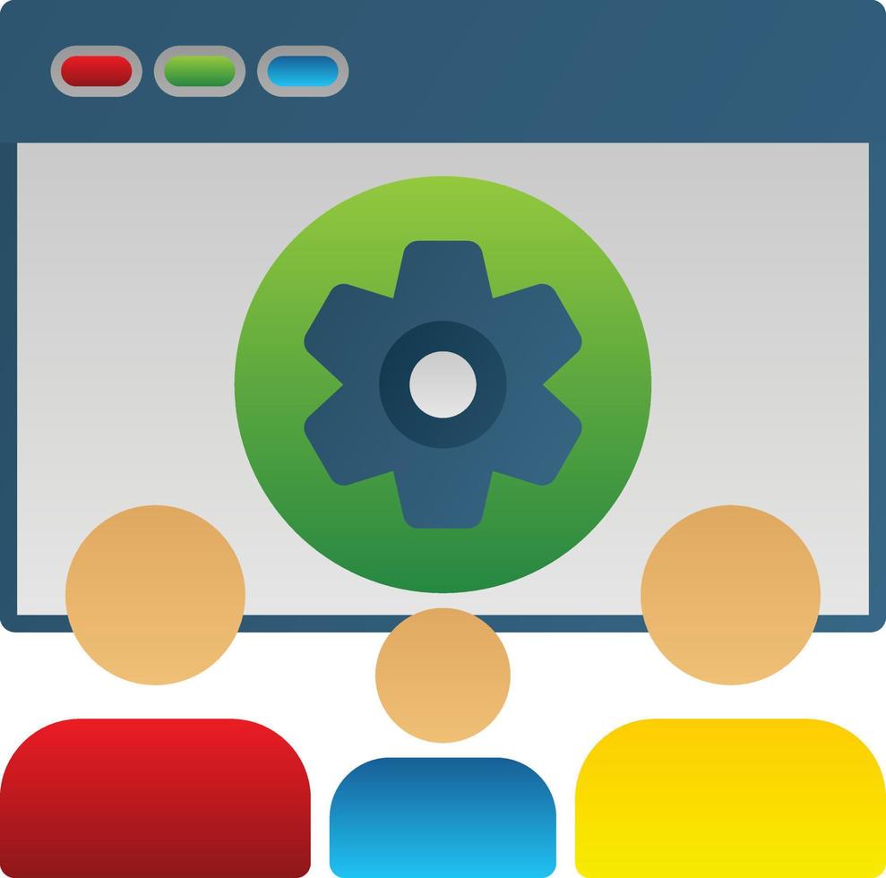 Community Management Service Vector Icon Design
