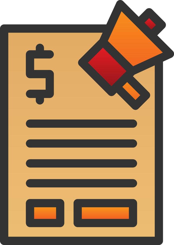Marketing Budget Vector Icon Design