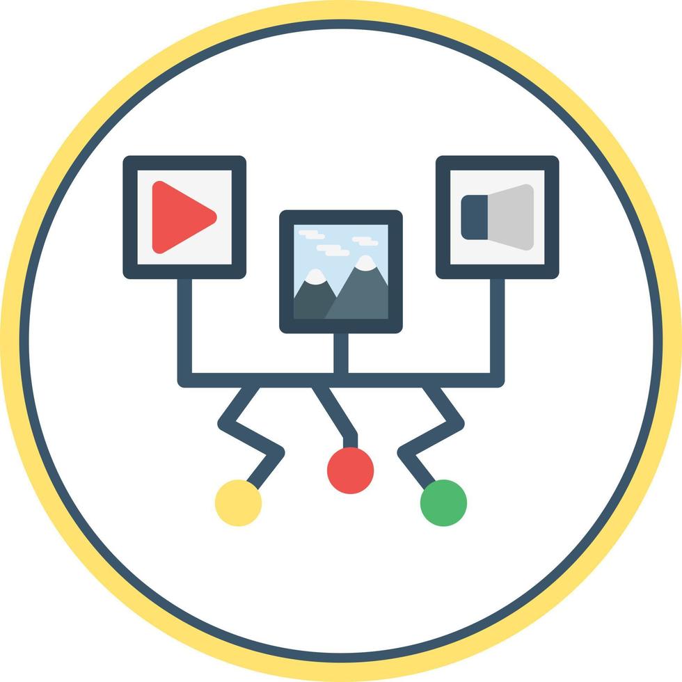 Content Strategy Vector Icon Design