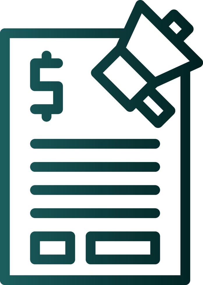 Marketing Budget Vector Icon Design