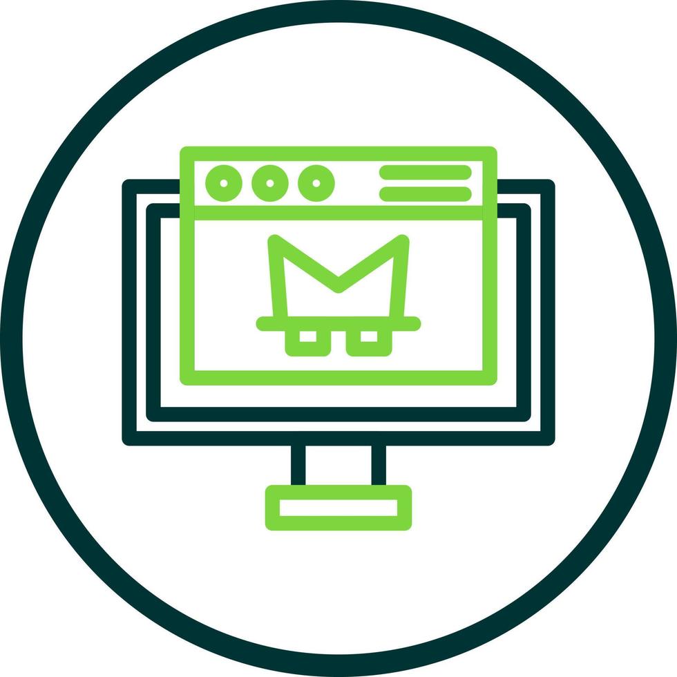 Online Robbery Vector Icon Design