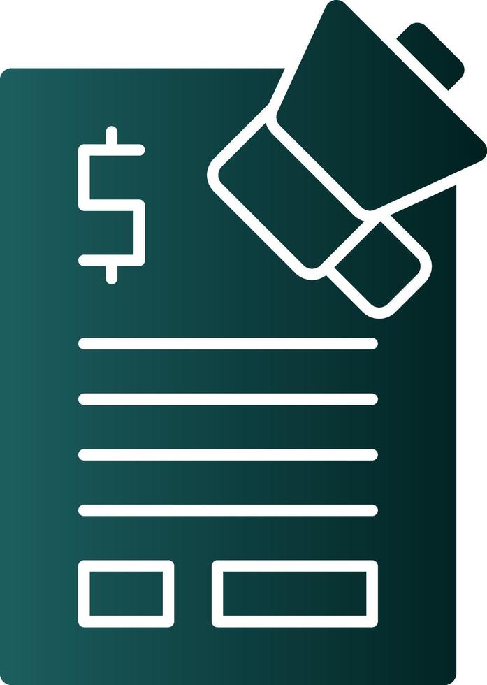 Marketing Budget Vector Icon Design