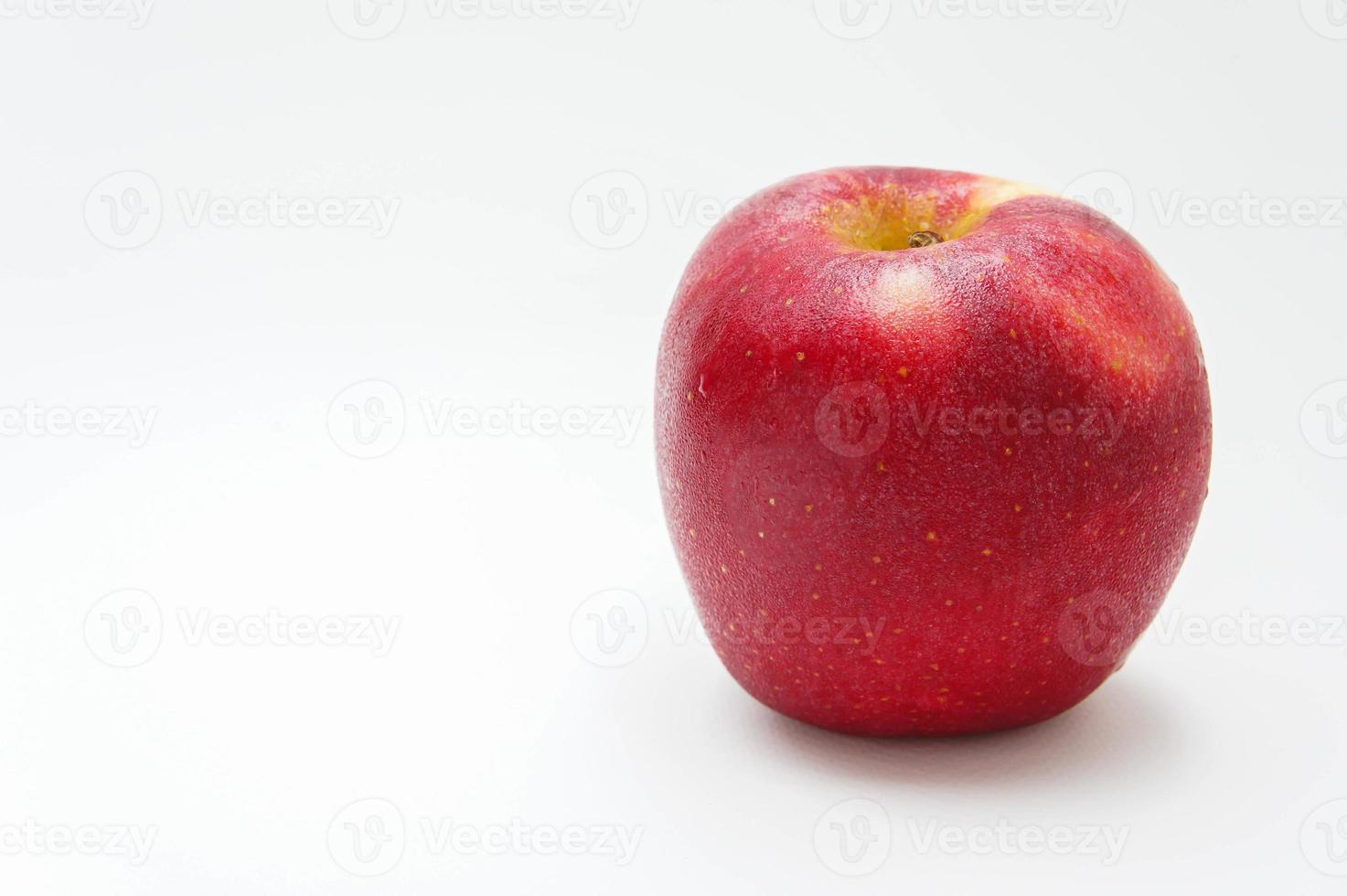 red apple fruit on white background photo