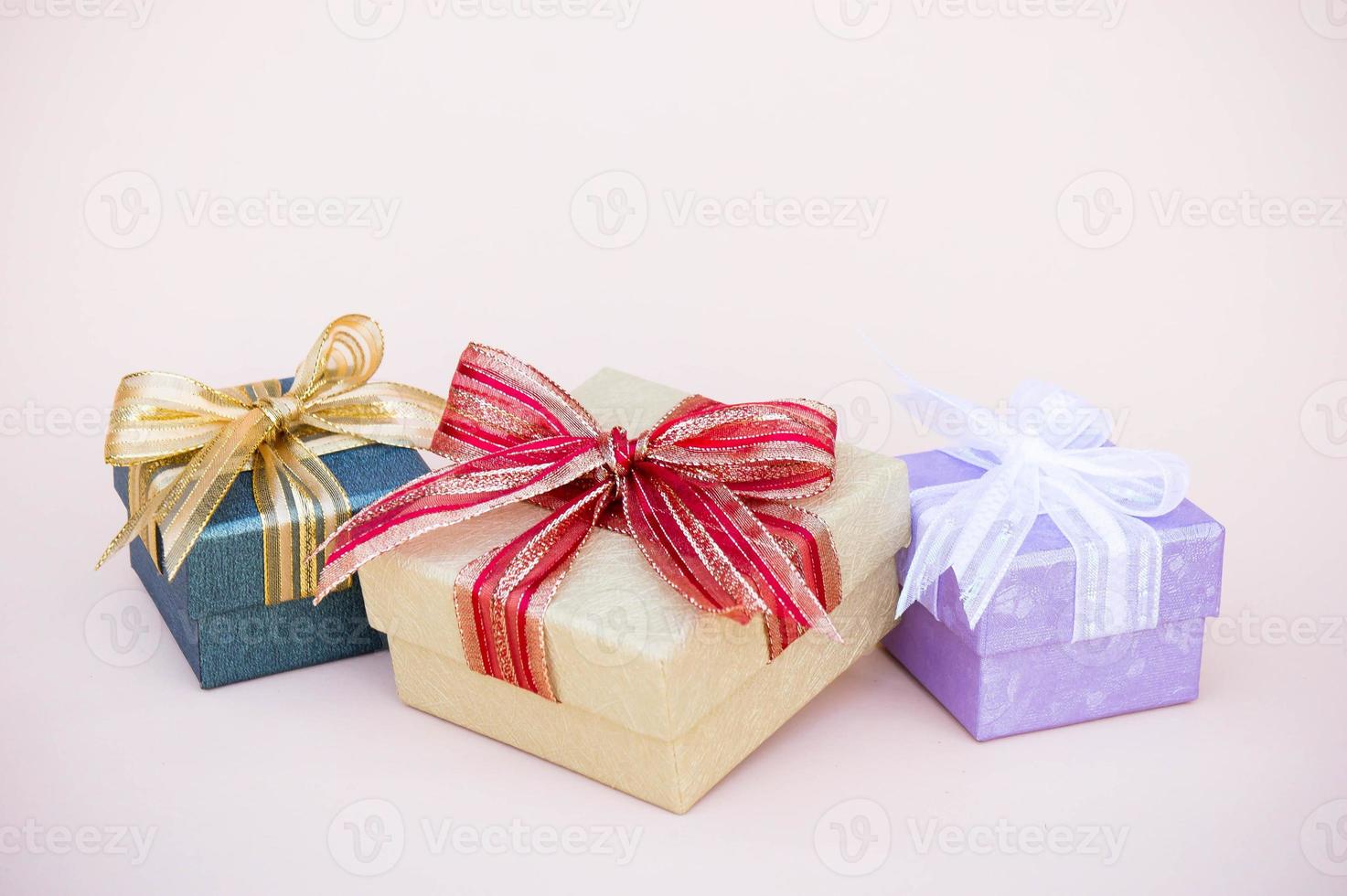 gifts box decor for new year and christmas background and copy space , vintage Thank you special style photo