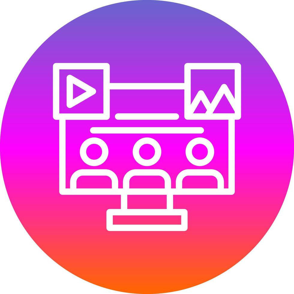 diseño de icono de vector de audiencia de redes sociales