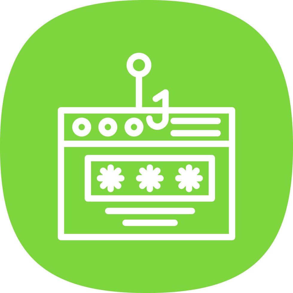 Password Phishing Vector Icon Design