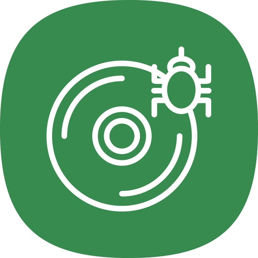 CD Virus Vector Icon Design