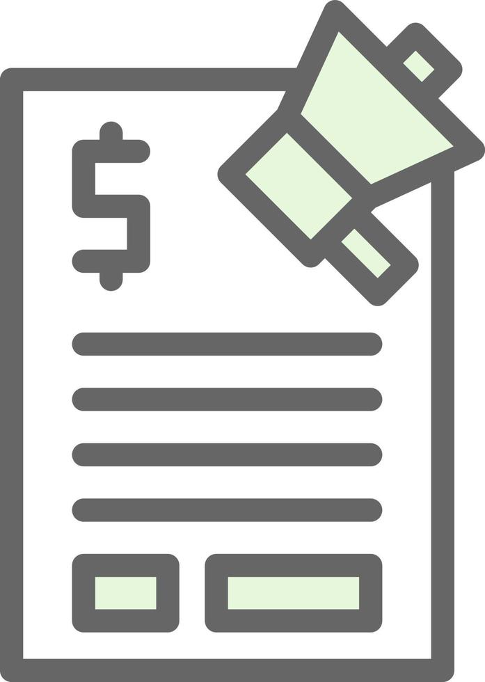 Marketing Budget Vector Icon Design