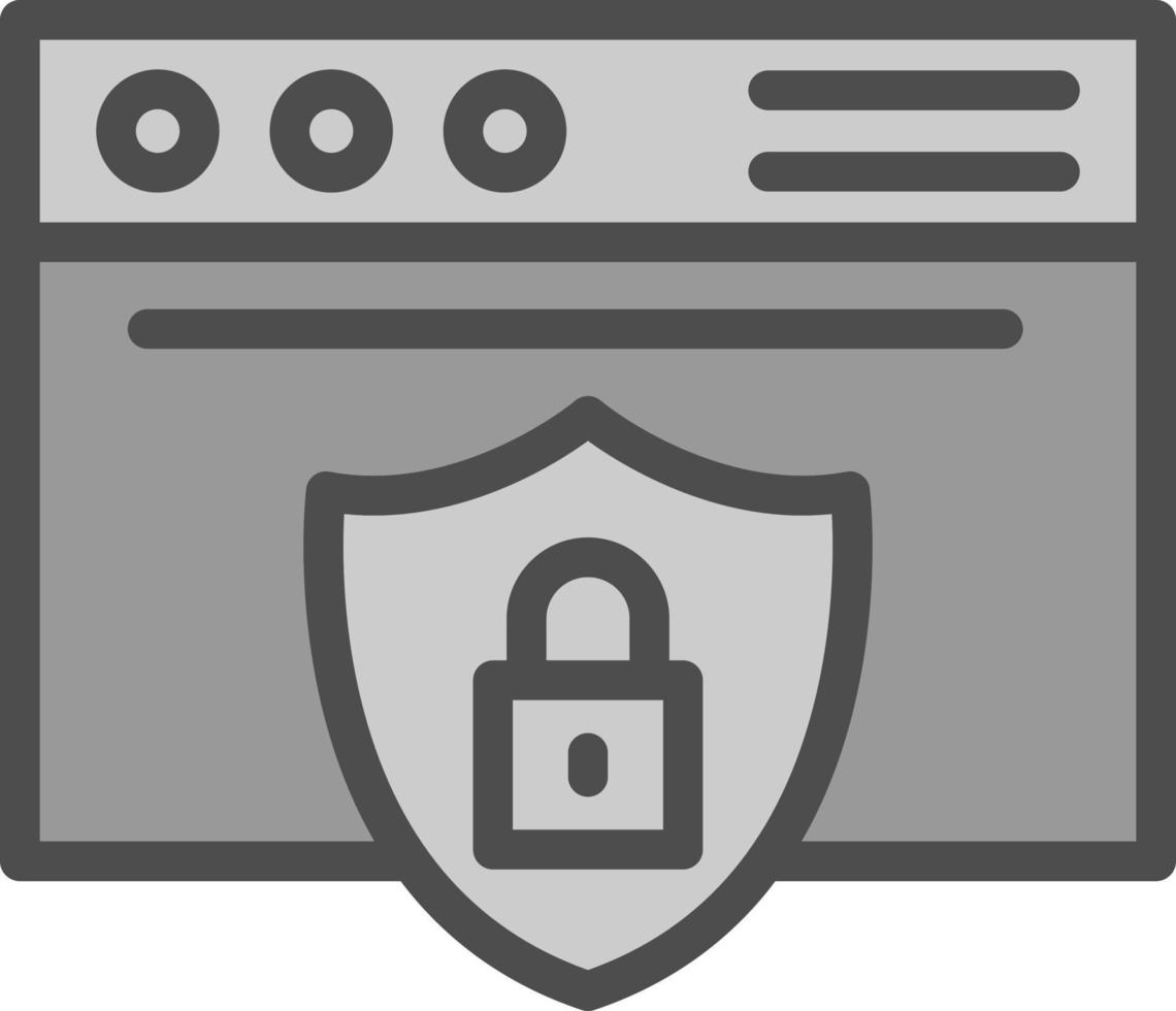 Website Security Vector Icon Design
