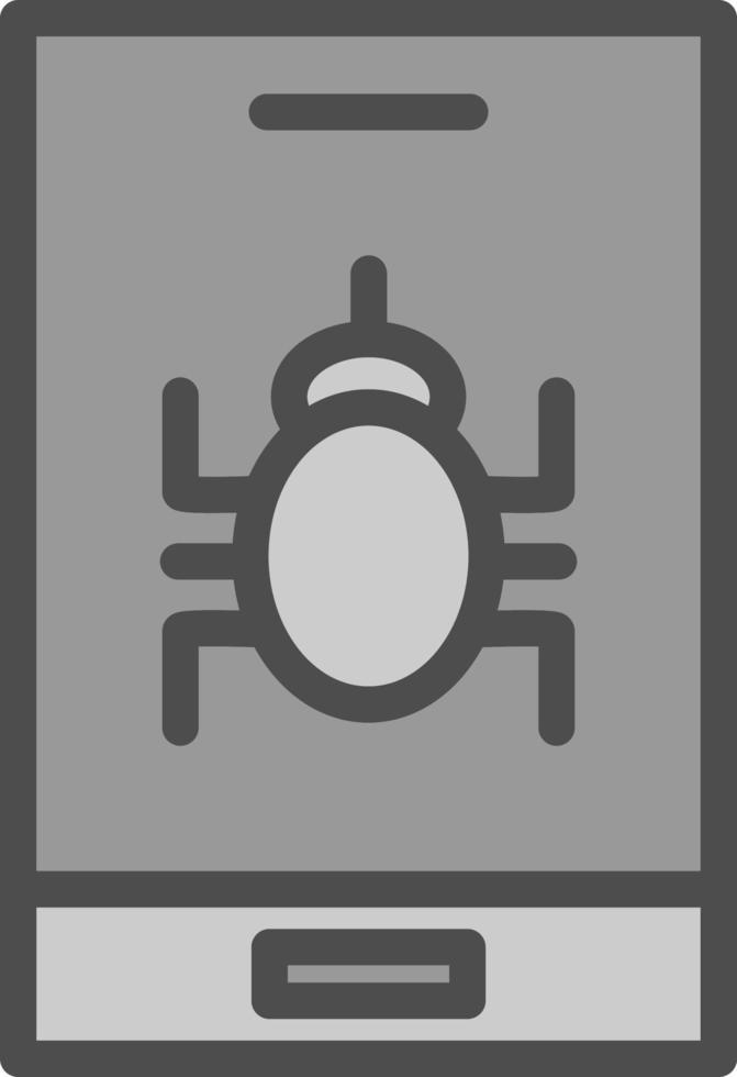 Mobile Virus Vector Icon Design