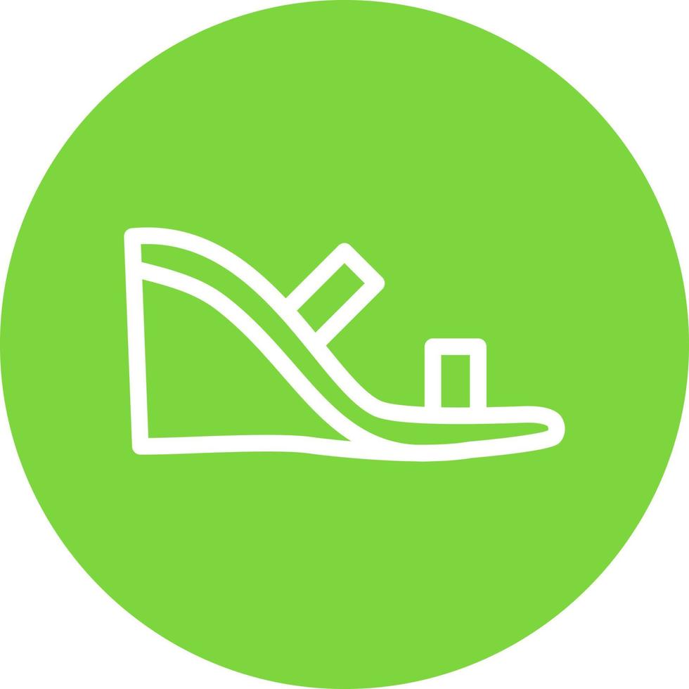 Wedge Heel Vector Icon Design