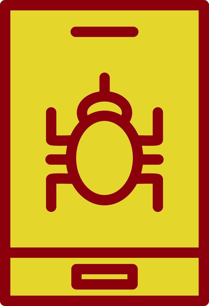 Mobile Virus Vector Icon Design