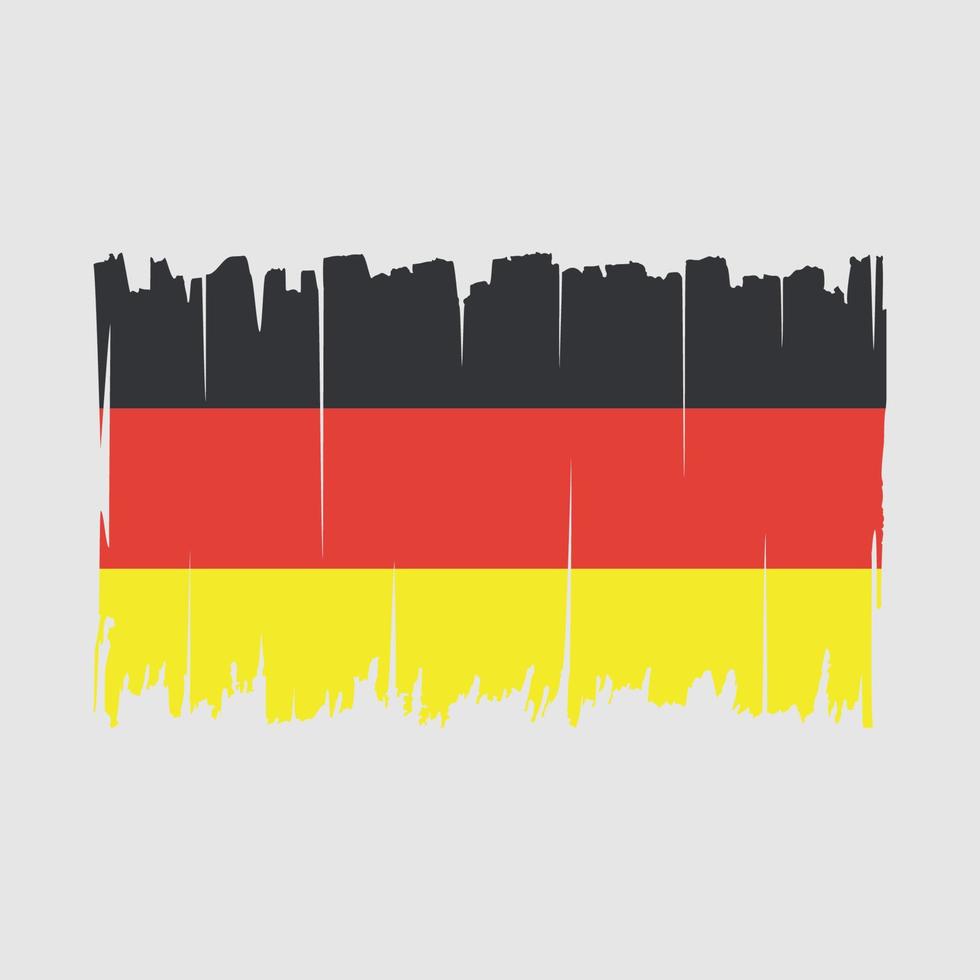 Germany Flag Brush Vector Illustration