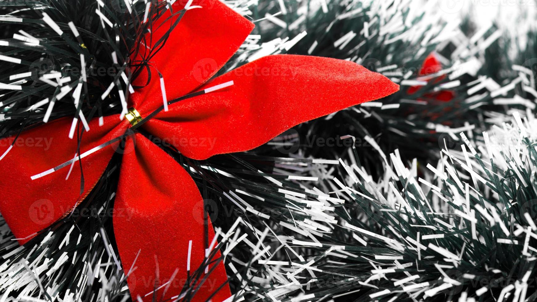 Red christhmas bow photo
