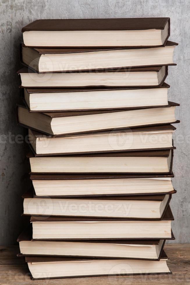 Old stacked books photo
