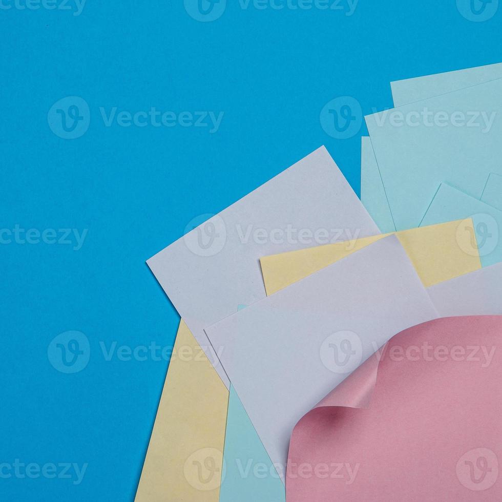 Colorful paper stickers photo