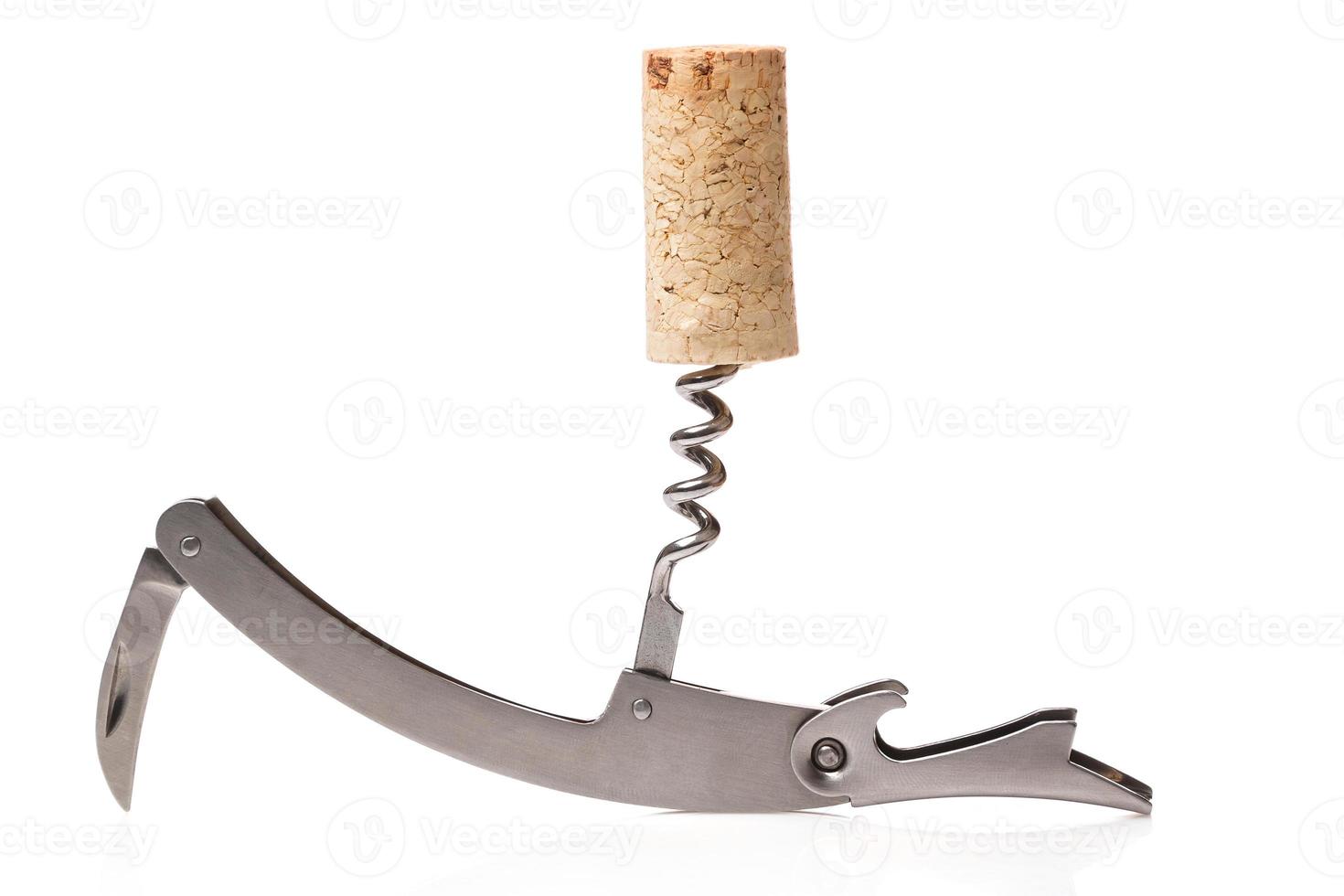 Corkscrew and corks photo