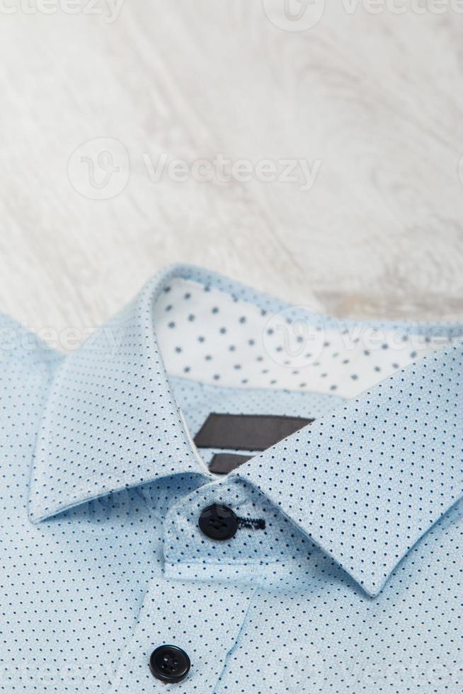 elegante camisa azul foto