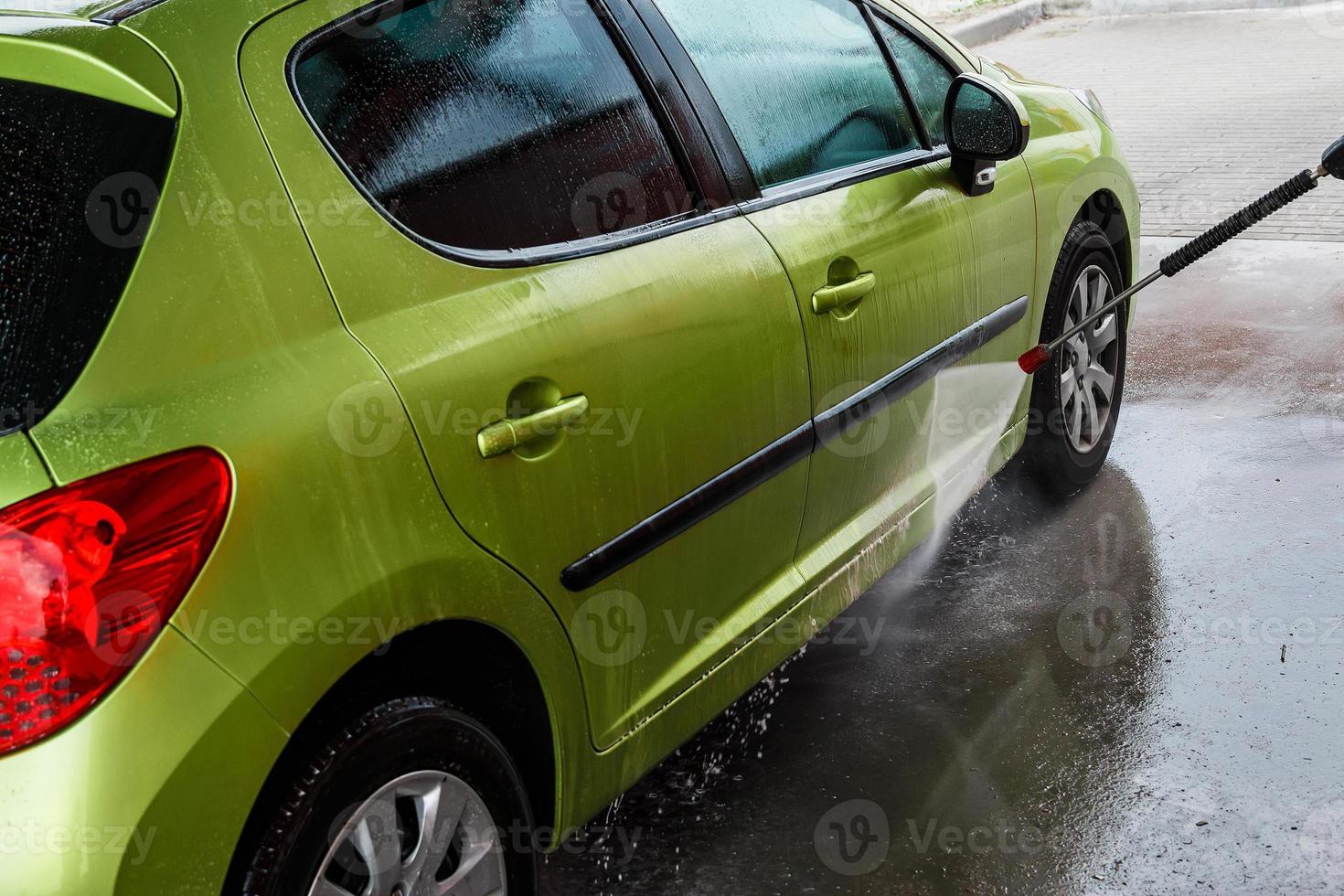 Car in a car wash photo