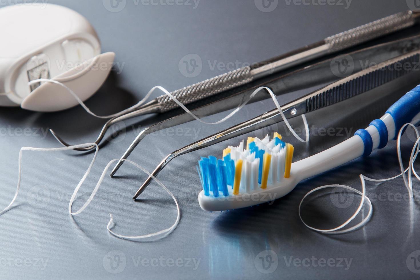 Different tools for dental care photo