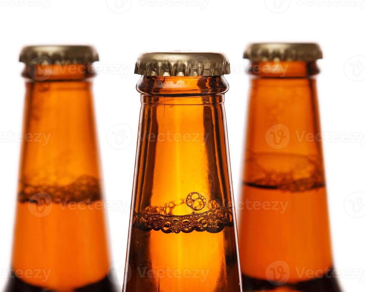 botellas de cerveza foto