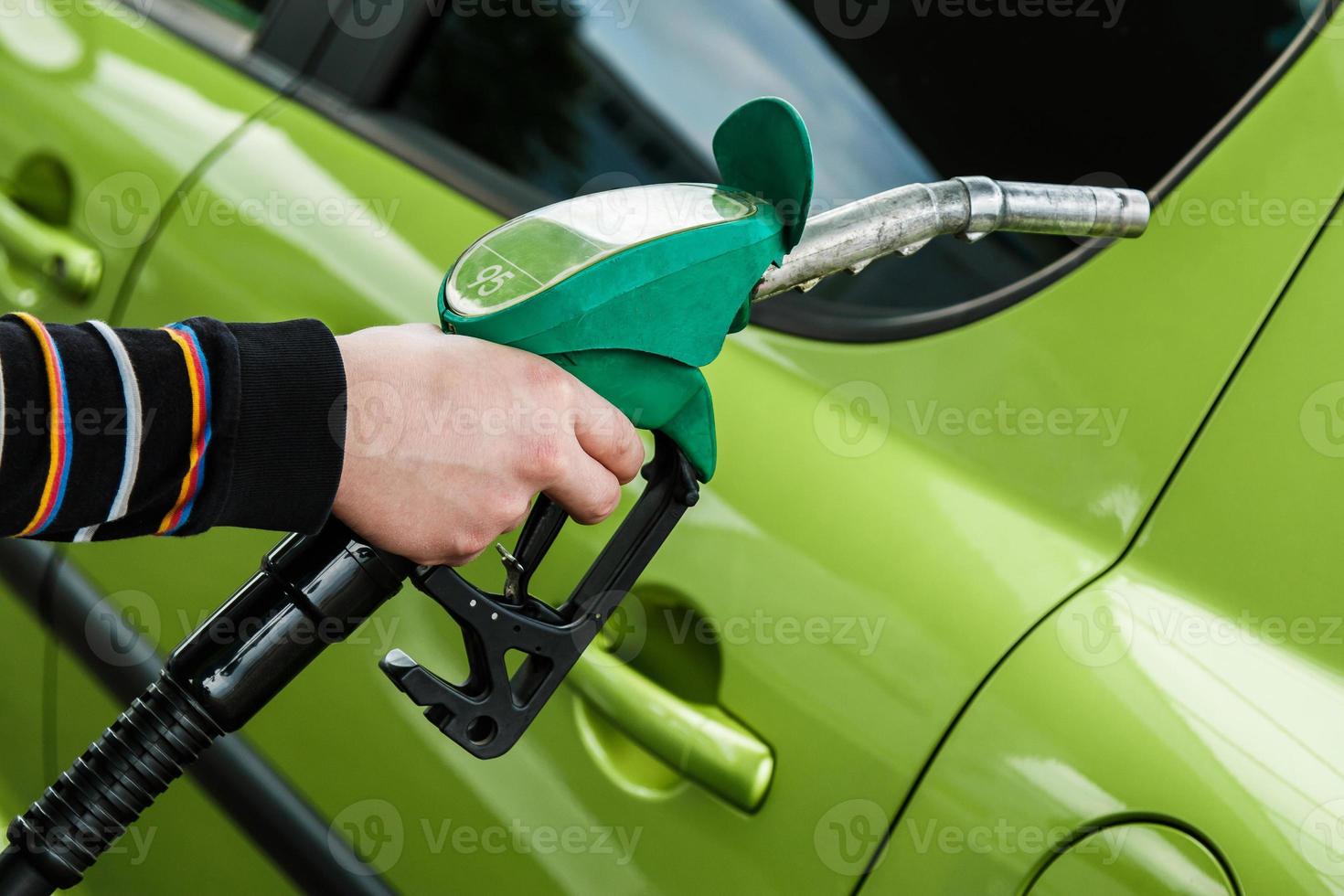 Car on gas station photo